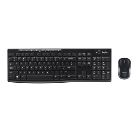 Logitech MK270 bežična tipkovnica+miš, USB, crna (920-004509)