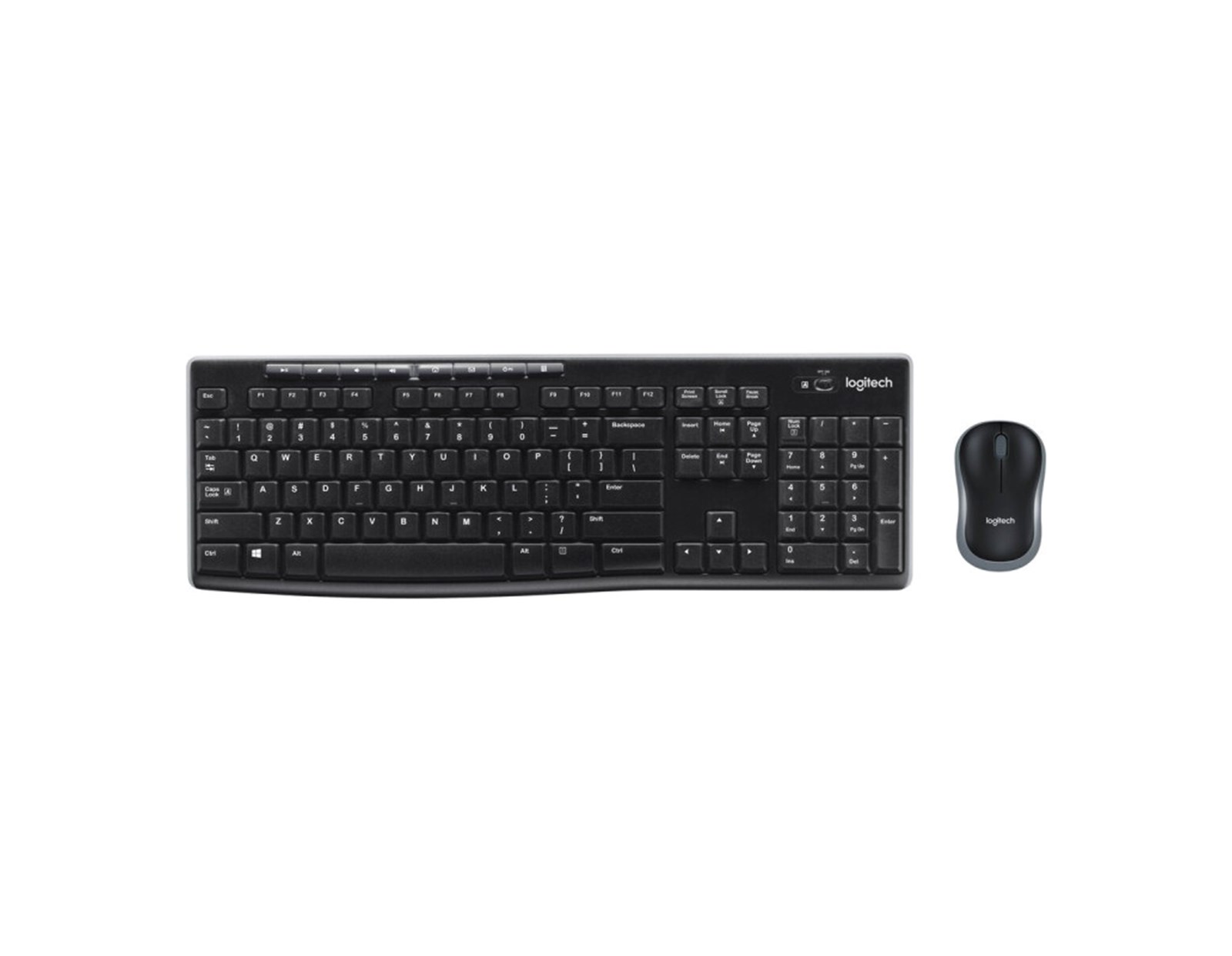 Logitech MK270 bežična tipkovnica+miš, USB, crna (920-004509)
