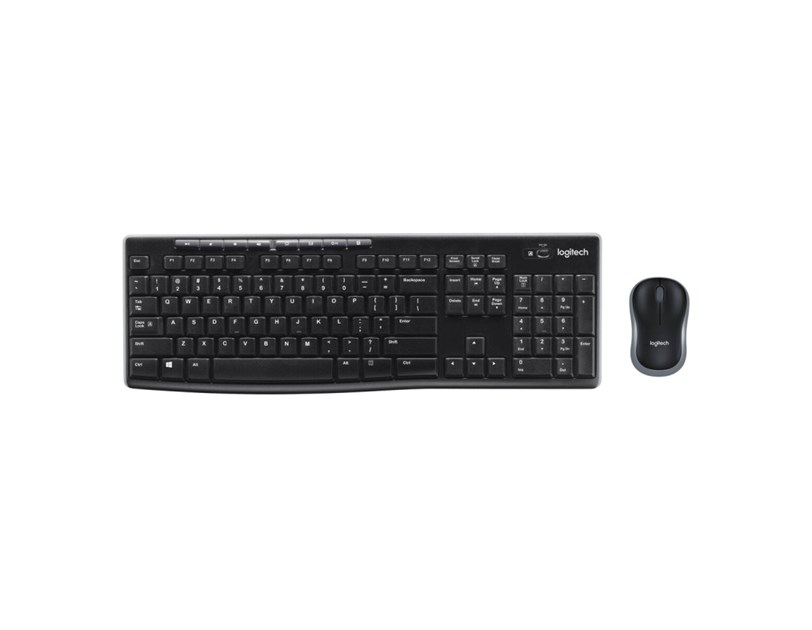 Logitech MK270 bežična tipkovnica+miš, USB, crna (920-004509)