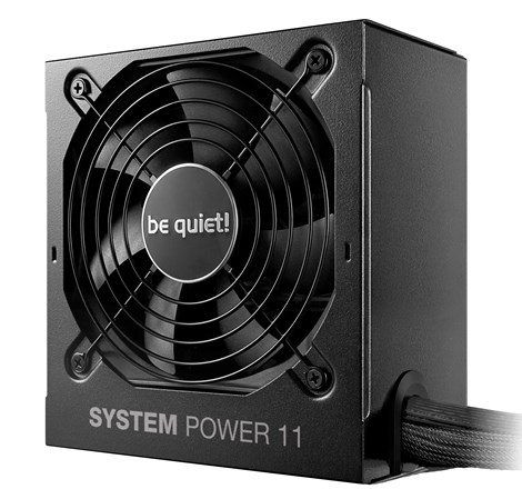 Be Quiet 450W System 11, ATX 3.1 80+ BRONZE, 2×PCIe, 5×SATA, 20+4-pina, 120mm ventilator, crno