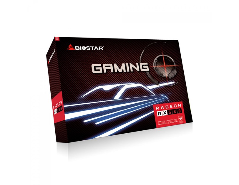 Biostar AMD Radeon RX580 8GB GDDR5/256-bit, PCIe 3.0, HDMI/DVI/DP 