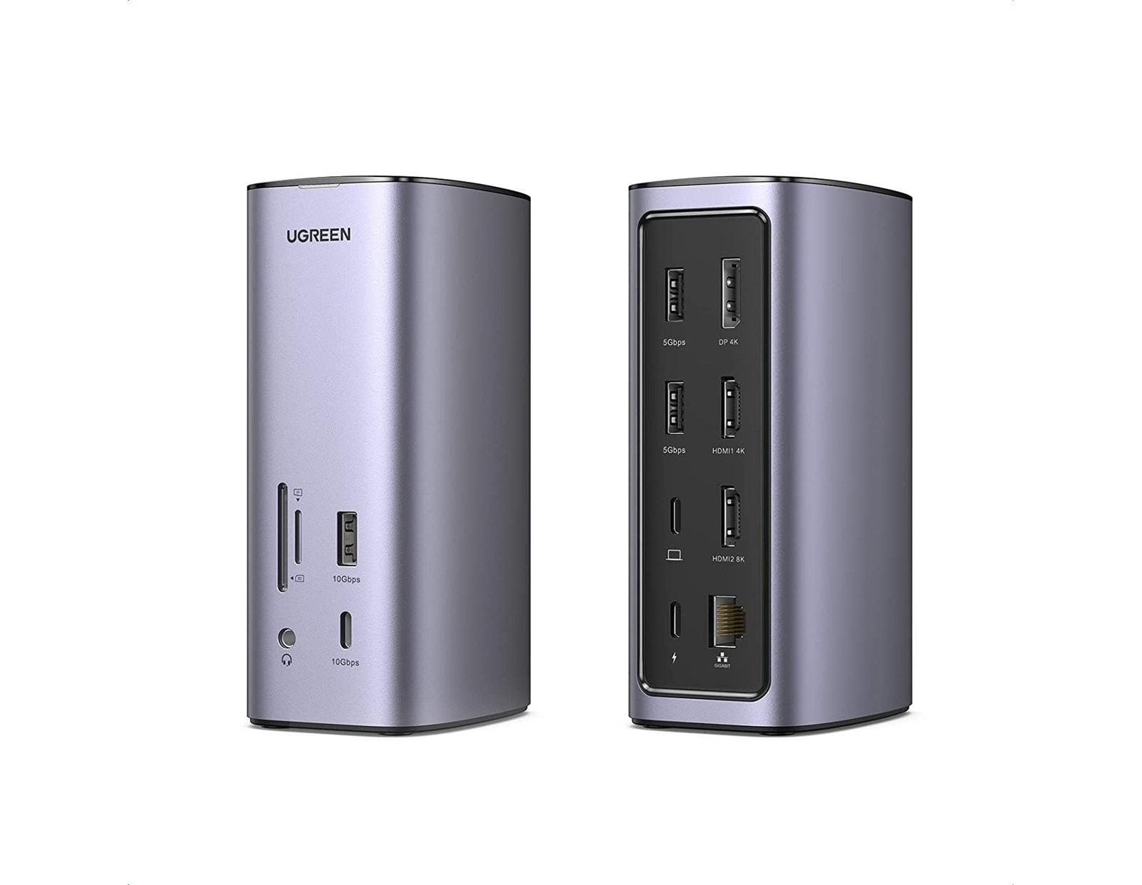 UGREEN Revodok Pro 312 12u1, 2xHDMI, DisplayPort, Thunderbolt 4, USB-C 3.2, USB-A 3.2, USB 3.0, RJ45, čitač kartica TF/SD, 3.5mm
