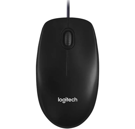 Logitech M100 optički miš, USB, crni (910-006652)