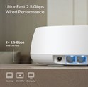TP-Link BE3600 Tri-Band Whole Home Mesh WiFi 7, 688Mbps/4324 Mbps (2.4GHz/5GHz) 2×2.5 Gbps port, Deco App