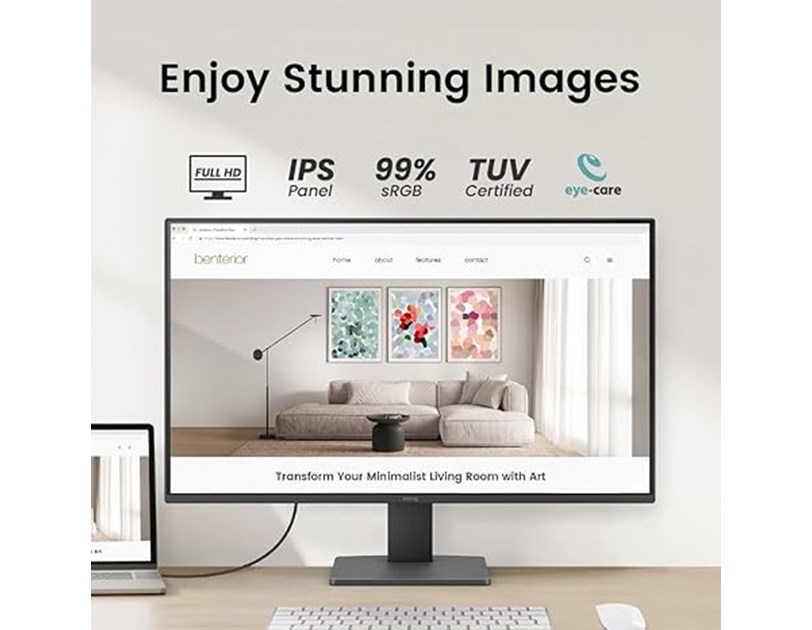 BenQ 27" GW2791 FHD (1920x1080) IPS 16:9, 100Hz, 1300:1, 250cd/m2, 5ms, HDMI, DP, tilt