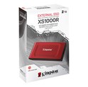 KINGSTON XS1000 eksterni SSD disk 2TB, USB 3.2 Gen 2 Type-C, USB-C to USB-A cable, crni, SXS1000/2000G