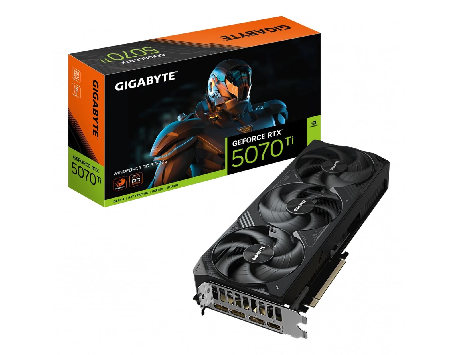 Gigabyte GeForce RTX 5070 TI WINDFORCE OC SFF 16G, 16GB GDDR7/256bit, PCI-E 5.0, 1xHDMI/3×DP