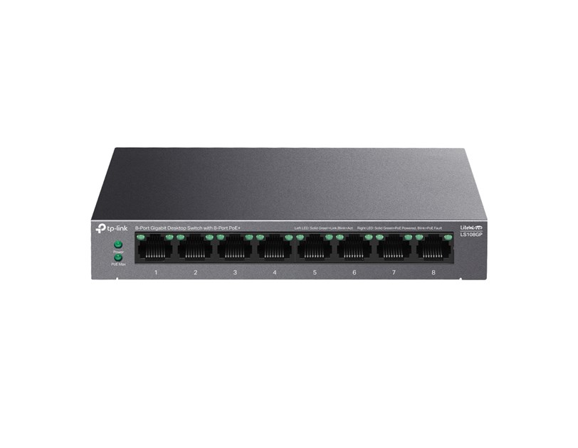 TP-Link 8-Port Gigabit Desktop Switch with 8-Port PoE+ 