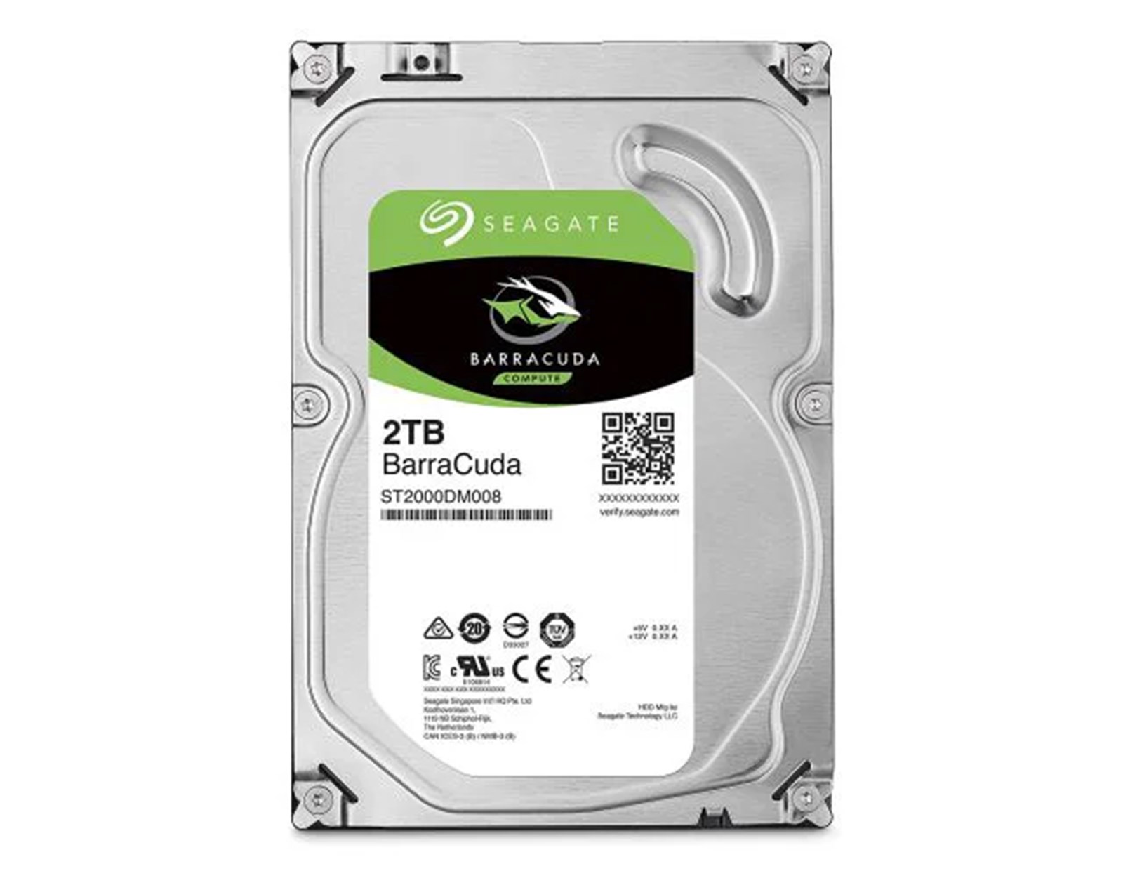 Seagate Barracuda 2TB SATA3, 7200rpm, 256MB cache (ST2000DM008)