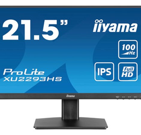 IIYAMA 22" XU2293HS-B6 FHD (1920x1080) IPS 16:9, 100Hz, 300 cd/m2, 1ms, 1000:1, HDMI/ DP, tilt, zvučnici, crni