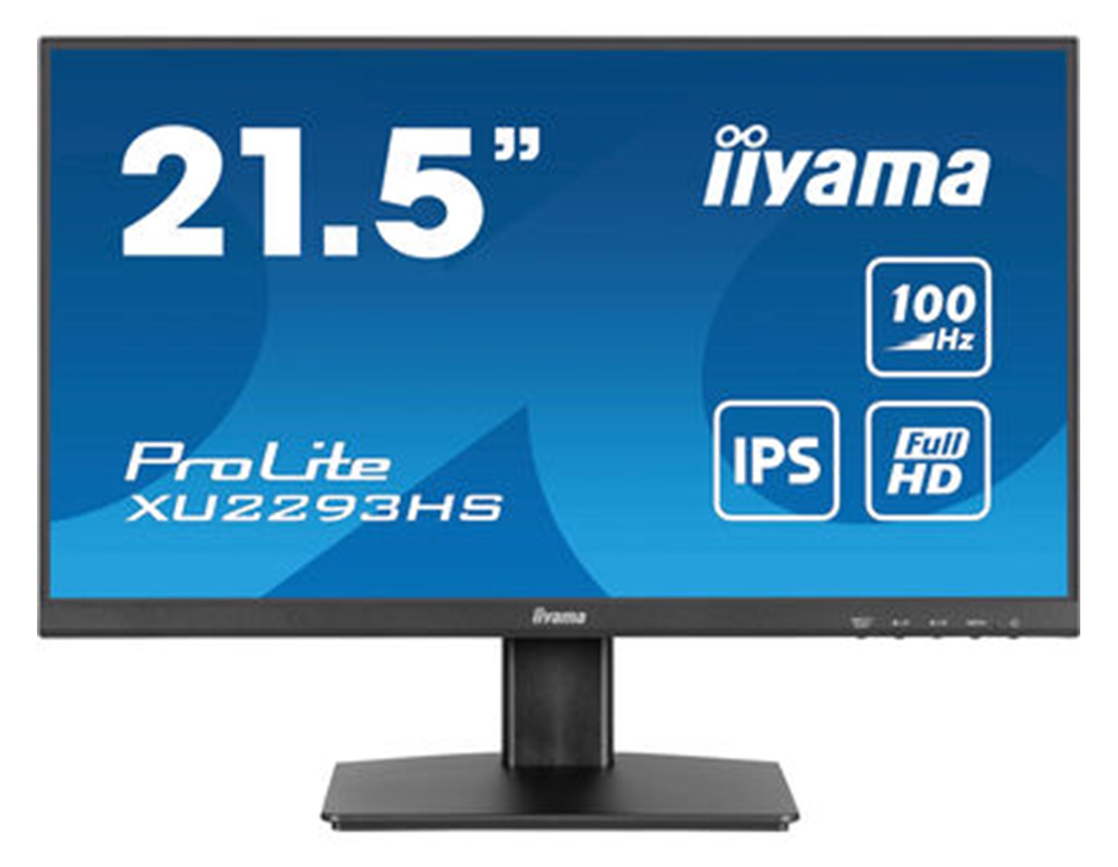 IIYAMA 22" XU2293HS-B6 FHD (1920x1080) IPS 16:9, 100Hz, 300 cd/m2, 1ms, 1000:1, HDMI/ DP, tilt, zvučnici, crni