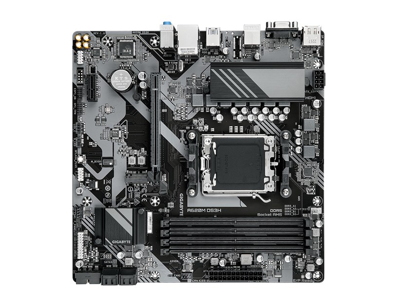 Gigabyte MB A620M DS3H, S.AM5 4x DDR5/7600(OC), PCIe 4.0, G-LAN, HDMI/DP/VGA, USB-C, mATX