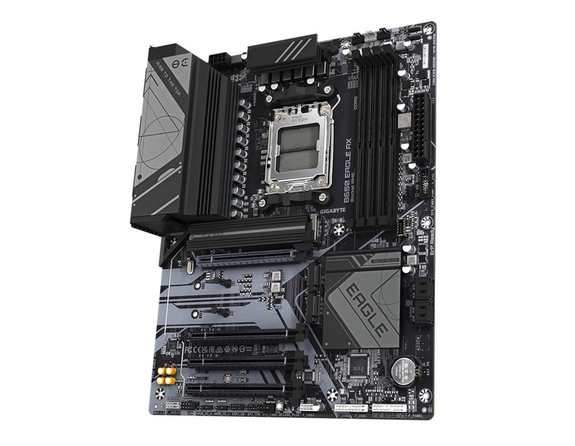 Gigabyte MB B650 EAGLE AX, S.AM5, 4×DDR5/7600(OC), PCIe 4.0, G-LAN, 1×DP/HDMI, USB-C, WiFi, ATX