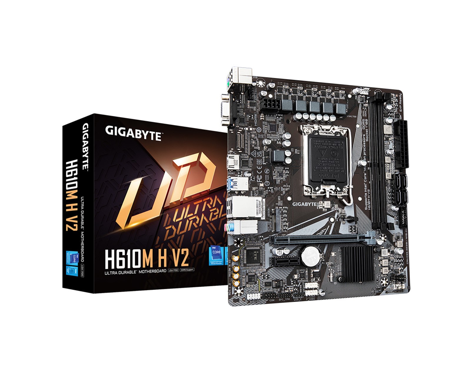 Gigabyte MB H610M H V2 DDR5, S.1700, 2xDDR5/5600, PCIe 4.0, G-LAN, VGA/HDMI, mATX