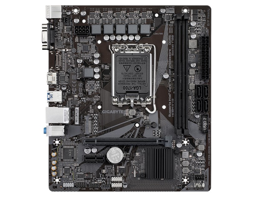 Gigabyte MB H610M H V2 DDR5, S.1700, 2xDDR5/5600, PCIe 4.0, G-LAN, VGA/HDMI, mATX
