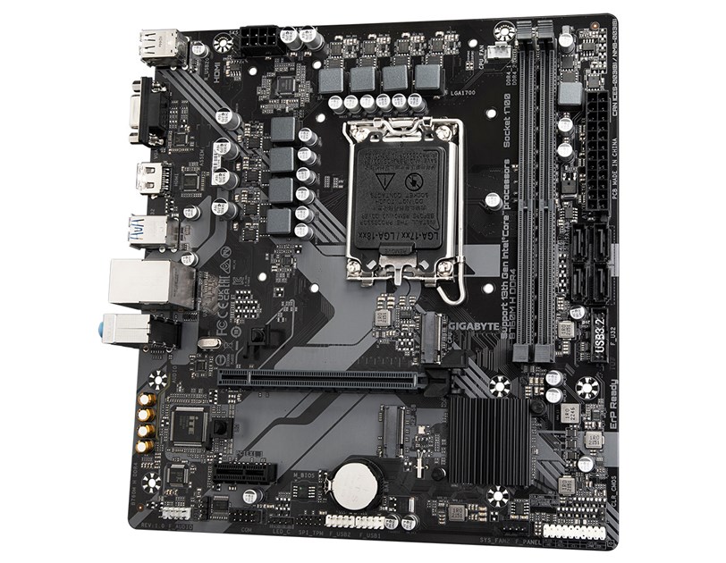 Gigabyte MB B760M H DDR4, S.1700, 2xDDR4/3200, PCIe 4.0, G-LAN, VGA/HDMI, mATX