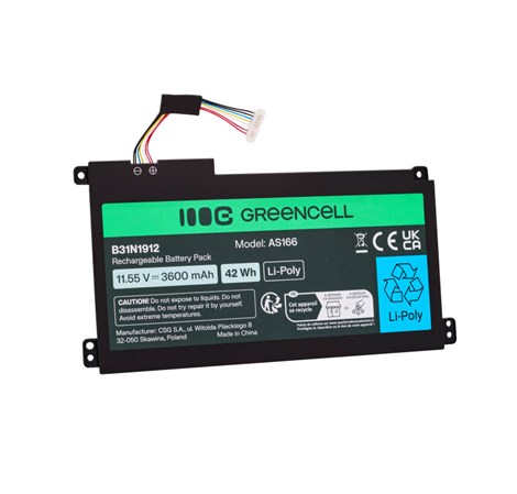 Green Cell (AS166) baterija 31N1912 / B31N1912 3HWPP za ASUS VivoBook 14: E410MA, L410MA, E410KA, E510MA