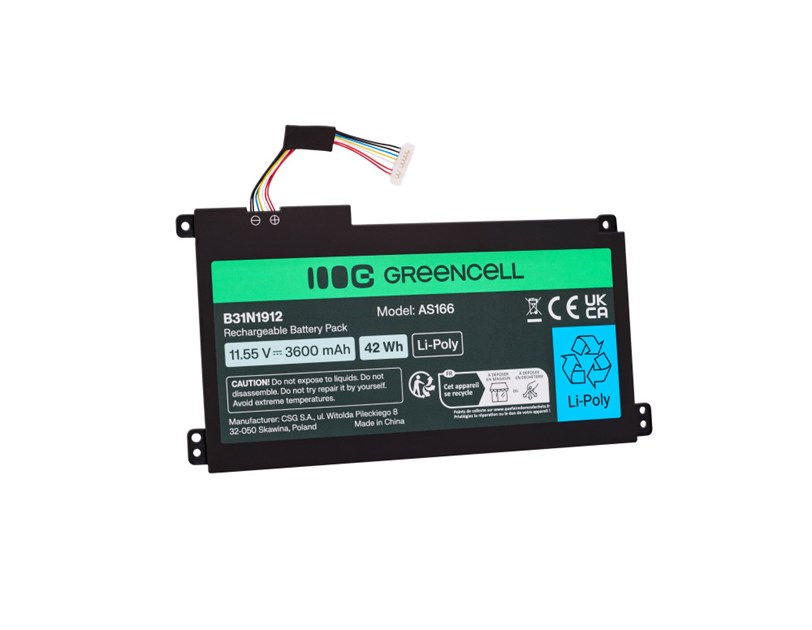 Green Cell (AS166) baterija 31N1912 / B31N1912 3HWPP za ASUS VivoBook 14: E410MA, L410MA, E410KA, E510MA