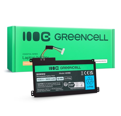 Green Cell (AS166) baterija 31N1912 / B31N1912 3HWPP za ASUS VivoBook 14: E410MA, L410MA, E410KA, E510MA