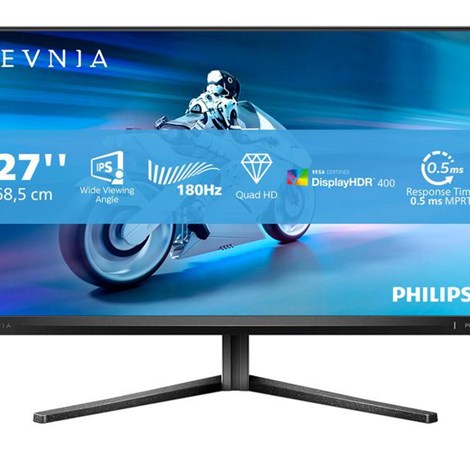 Philips 27“ 27M2N5500/00 QHD (2560×1440) IPS 16:9, Pivot, 180Hz,0,5ms, 500cd/m2, 1200:1, HDMIx2, DP