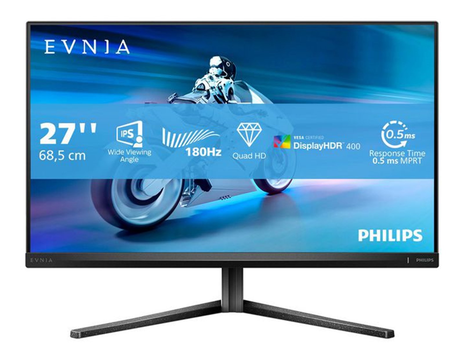 Philips 27“ 27M2N5500/00 QHD (2560×1440) IPS 16:9, Pivot, 180Hz,0,5ms, 500cd/m2, 1200:1, HDMIx2, DP