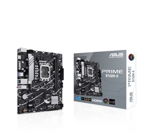 Asus MB Prime B760M-K, S.1700, 2xDDR5/8000(OC), PCIe 4.0, 2.5 G-LAN, VGA/HDMI, mATX