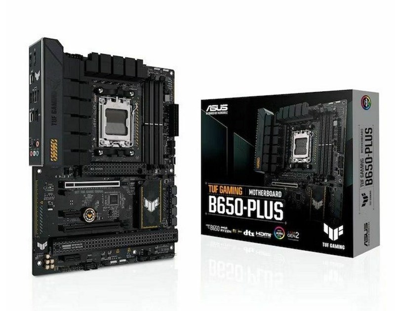 Asus MB TUF GAMING B650-PLUS, S.AM5, 4xDDR5/7600(OC), PCIe 4.0, 2.5 G-LAN, USB-C, HDMI/DP, ATX