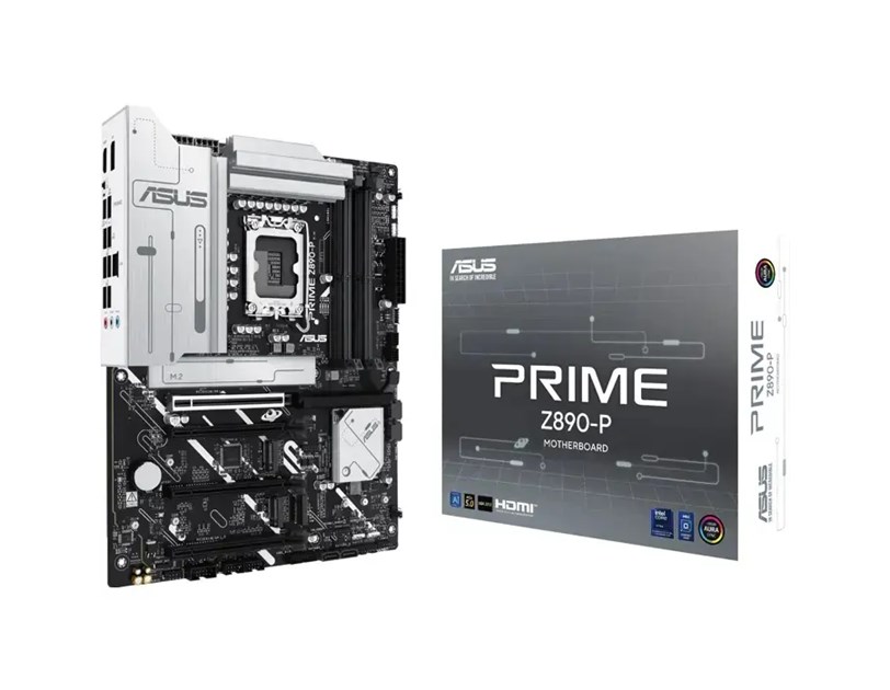 Asus MB Prime Z890-P, S.1851, 4xDDR5/8666(OC), PCIe 5.0, USB-C, HDMI/DP, ATX
