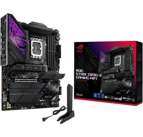 Asus ROG Strix Z890-E Gaming WIFI, S.1851, DDR5/9200+MT/s, WiFi7/BT5.4, 5Gb LAN, HDMI/DP/2×Thunderbolt 4, ATX