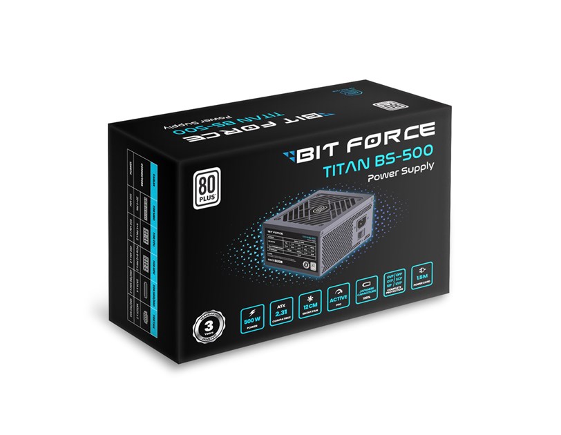 BIT FORCE napajanje 500W 80+ TITAN BS-500 ATX 2.31