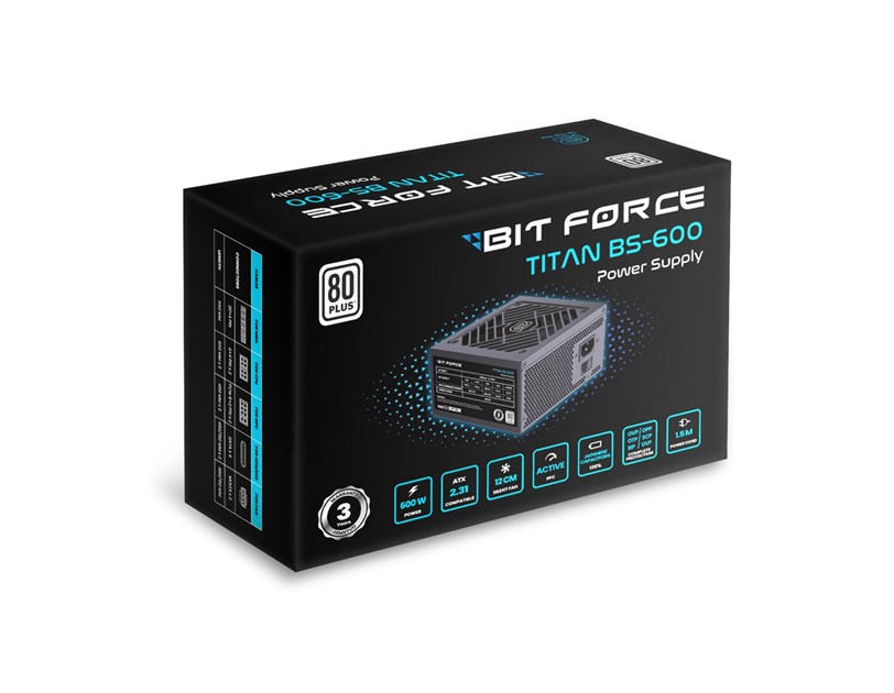 BIT FORCE napajanje 600W 80+ TITAN BS-600 ATX2.31