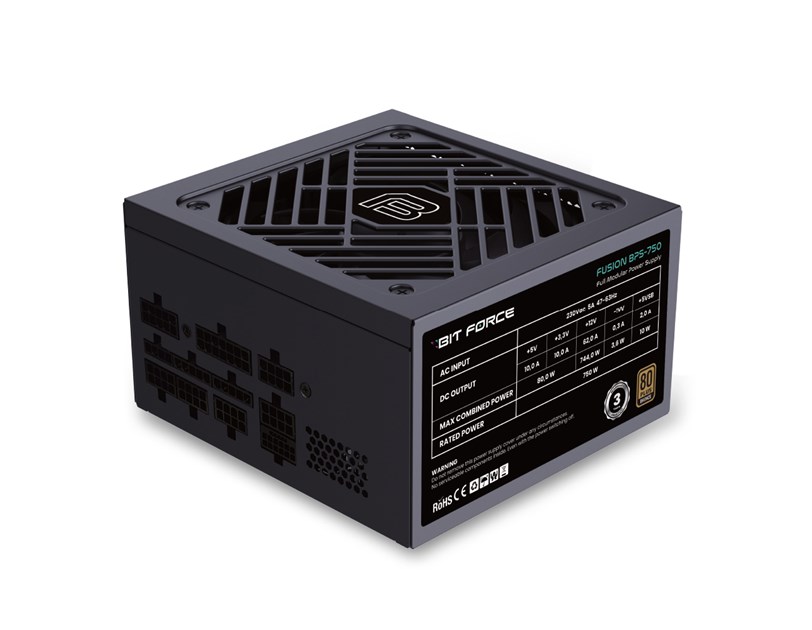BIT FORCE napajanje 750W 80+ BRONZE FUSION BPS-750 modularno, ATX 3.1, PCI-E 5.1
