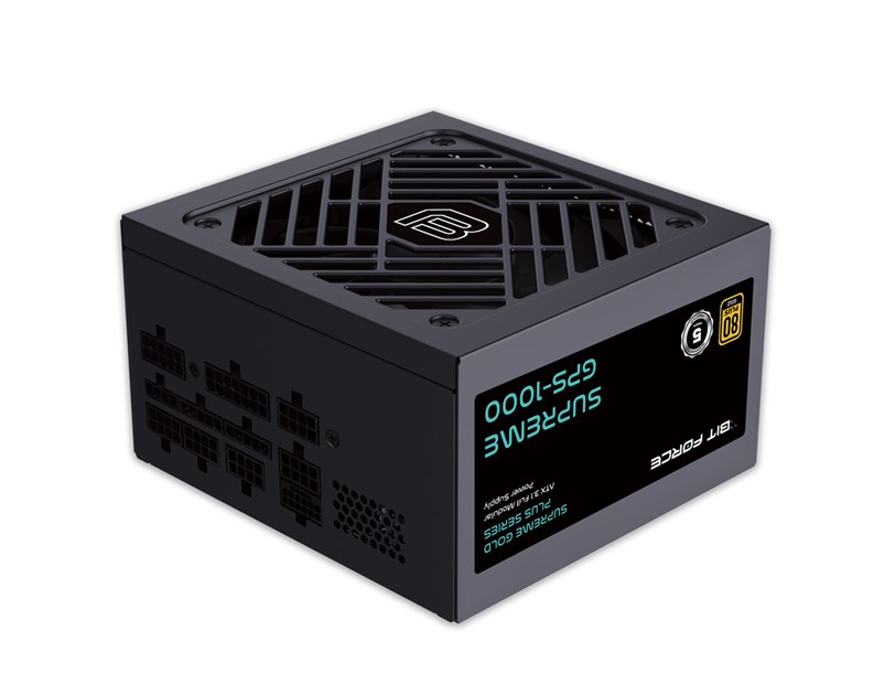 BIT FORCE napajanje 1000W 80+ GOLD SUPREME GPS-1000, modularno, ATX 3.1, PCI-E 5.1, FDB