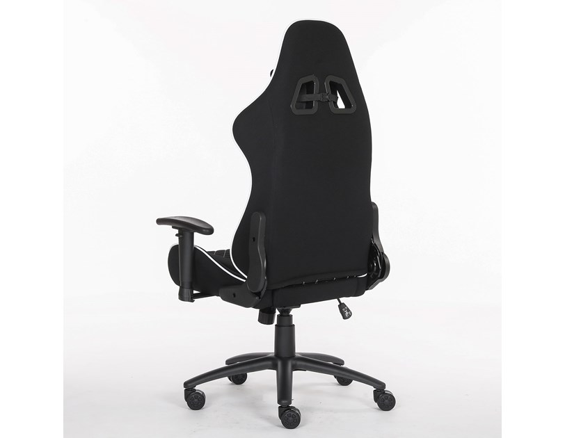 Bit Force KHAN F-2D igraća stolica s potpornim jastučićima, tkanina, 2D naslon za ruke, nosivost 150kg, crno/bijela