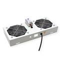 Roline 19" krovni ventilacijski modul s 2 ventilatora i termostatom, sivi