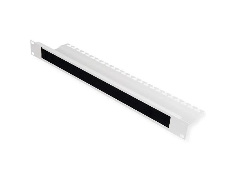 Roline 19" 1U ulazni panel za kablove, brush strip. sivi
