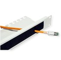 Roline 19" 1U ulazni panel za kablove, brush strip. sivi