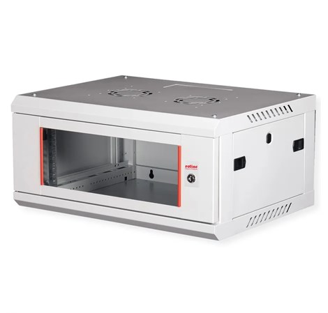 Roline 19" 4U 600×450×290 Basic Plus zidni ormar, sivi