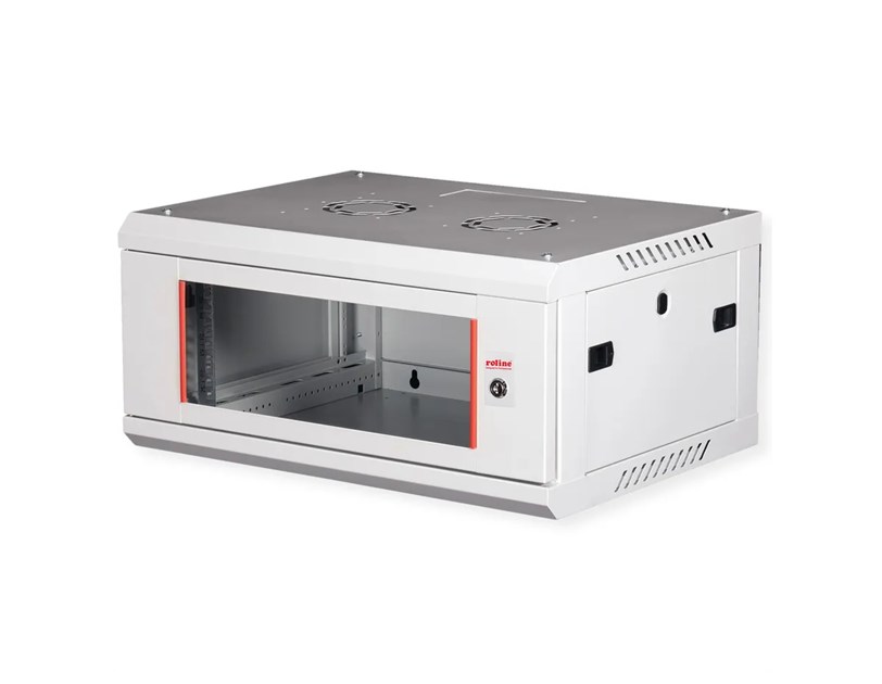 Roline 19" 4U 600×450×290 Basic Plus zidni ormar, sivi