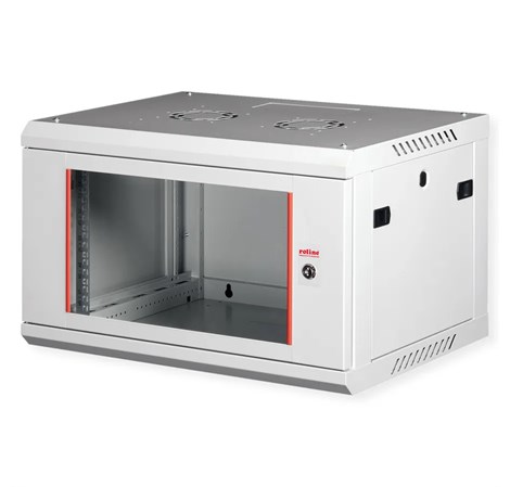 Roline 19" 6U 600×450×379 Basic Plus zidni ormar, sivi