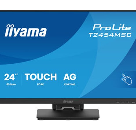 IIYAMA T2454MSC-B3AG Touchscreen FHD (1920x1080) IPS 16:9, 300 cd/m2, 4ms, 1000:1, HDMI, DP, USB-Ax2, InCell PCAP 10 point touch, zvučnici, AG, 