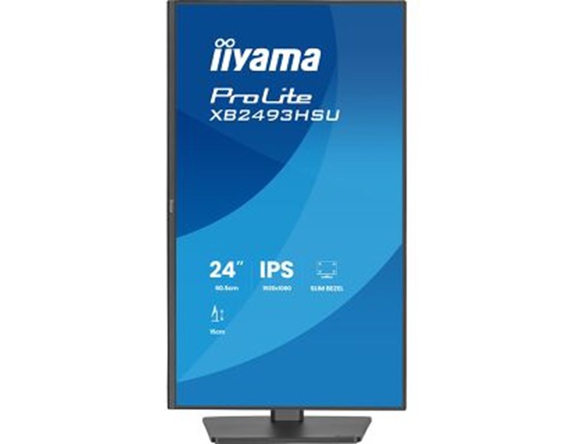 IIYAMA 24" XB2493HSU-B1 FHD (1920x1080) IPS Pivot, 16:9, 350 cd/m2, 1500:1, 120Hz, 1ms, HDMI, DP, USBx2, zvučnici