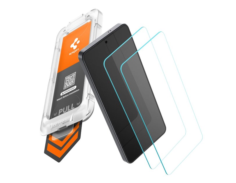 Spigen Glass tR EZ Fit Pro HD 2 Pack, transparency - Samsung Galaxy S26 (AGL11095)