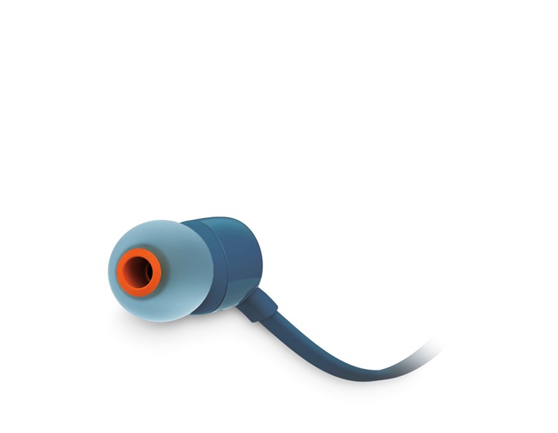 JBL T110E, in-ear slušalice s mikrofonom i upravljanjem s jednom tipkom, plave