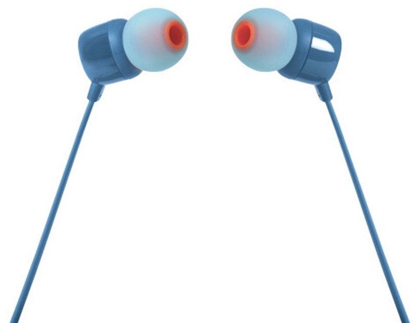 JBL T110E, in-ear slušalice s mikrofonom i upravljanjem s jednom tipkom, plave