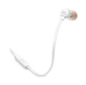 JBL T110E, in-ear slušalice s mikrofonom i upravljanjem s jednom tipkom, bijele