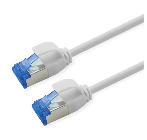 Roline S/FTP (PiMF) Cat.6a Data Center mrežni kabel (Class EA), Slim, LSOH, tangle free, sivi, 0.5m