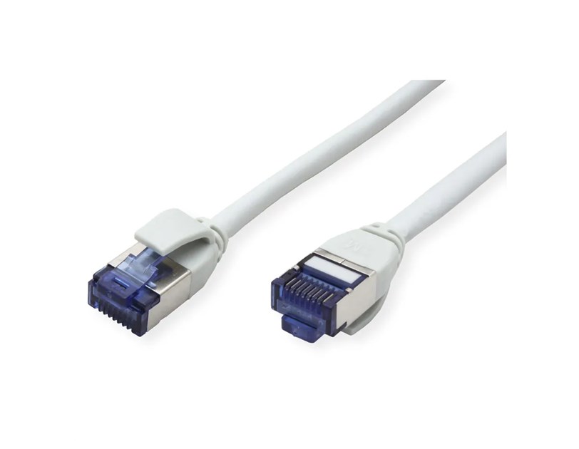 Roline S/FTP (PiMF) Cat.6a Data Center mrežni kabel (Class EA), Slim, LSOH, tangle free, sivi, 7.0m