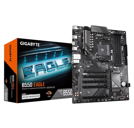 Gigabyte MB B550 Eagle, S.AM4, 4xDDR4/3200, PCIe 4.0, G-LAN, HDMI, USB-C, mATX