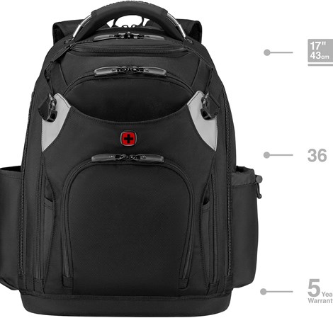 Wenger ruksak Tool Backpack Pro, sa pretincom za alat i prijenosnik do 17", crni